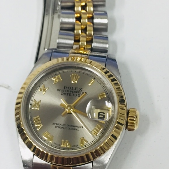 Authentic Rolex 67193 Datejust Two Tone Watch - Picture 4 of 4